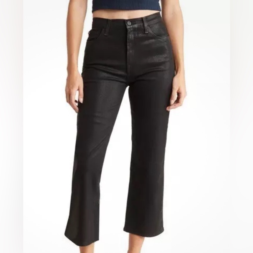 Hudson Noa High Rise Straight Crop Jeans In Stellar Black Women’s Size 29 Nwt — image 2 of 8